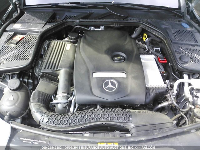 55SWF4KB0FU035385 - 2015 MERCEDES-BENZ C 300 4MATIC GRAY photo 10