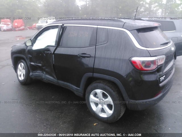 3C4NJDBB0JT177385 - 2018 JEEP COMPASS LATITUDE 黑色 照片 3