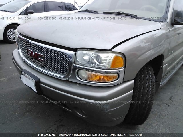 1GKFK66U72J232081 - 2002 GMC DENALI XL K1500 GOLD photo 6