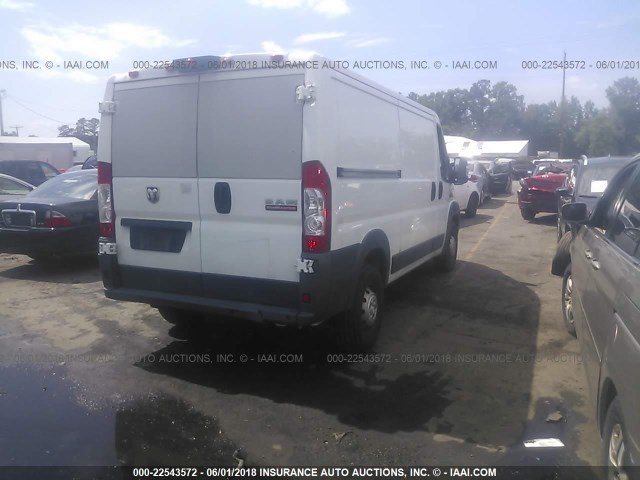 3C6TRVAG6EE108575 - 2014 RAM PROMASTER 1500 1500 STANDARD WHITE photo 4