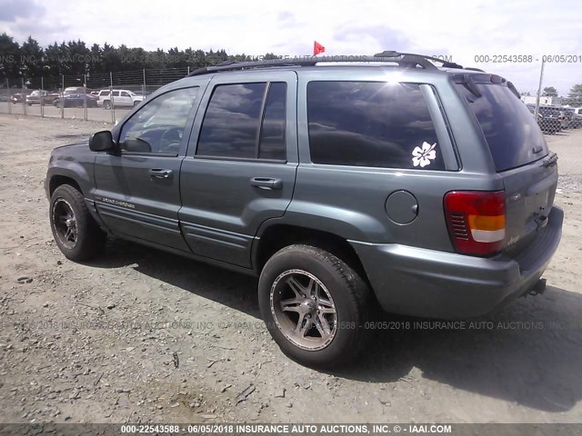 1J4GW58N34C118181 - 2004 JEEP GRAND CHEROKEE LIMITED GREEN photo 3