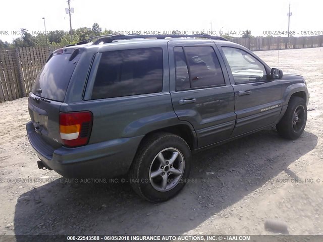 1J4GW58N34C118181 - 2004 JEEP GRAND CHEROKEE LIMITED GREEN photo 4