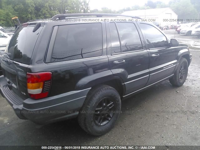 1J4GW48N54C351831 - 2004 JEEP GRAND CHEROKEE LAREDO/COLUMBIA/FREEDOM 黑色 照片 4