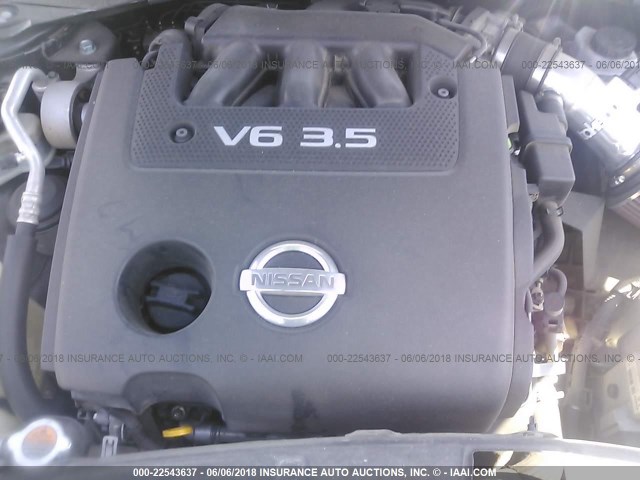 1N4BL24E58C211633 - 2008 NISSAN ALTIMA 3.5SE BLACK photo 10