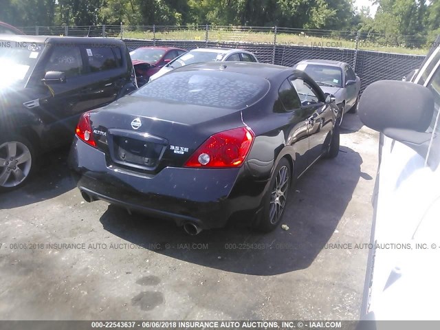 1N4BL24E58C211633 - 2008 NISSAN ALTIMA 3.5SE BLACK photo 4