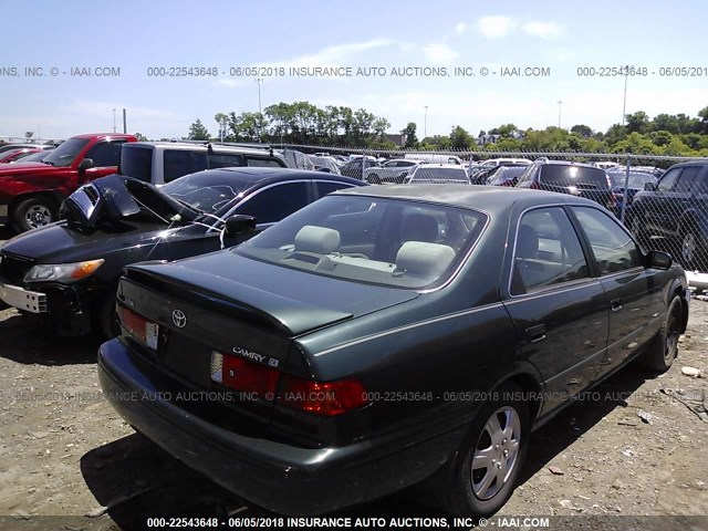 4T1BG22K61U072664 - 2001 TOYOTA CAMRY CE/LE/XLE GREEN photo 4