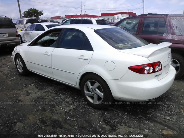 1YVFP80C135M43757 - 2003 MAZDA 6 I WHITE photo 3