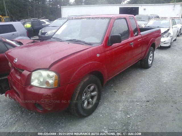 1N6DD26T83C457772 - 2003 NISSAN FRONTIER KING CAB XE RED photo 2