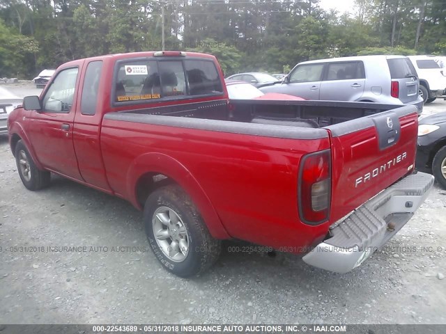 1N6DD26T83C457772 - 2003 NISSAN FRONTIER KING CAB XE RED photo 3