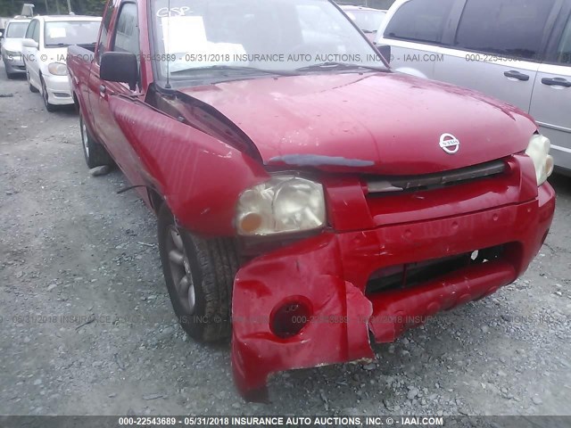 1N6DD26T83C457772 - 2003 NISSAN FRONTIER KING CAB XE RED photo 6