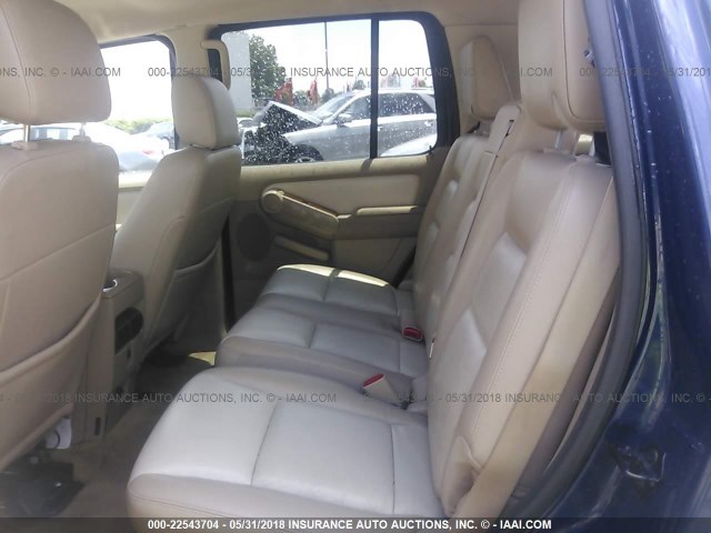 1FMEU64E27UB04524 - 2007 FORD EXPLORER EDDIE BAUER BLUE photo 8