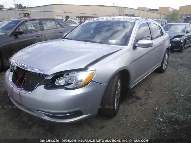 1C3CCBBB1CN298763 - 2012 CHRYSLER 200 TOURING SILVER photo 2