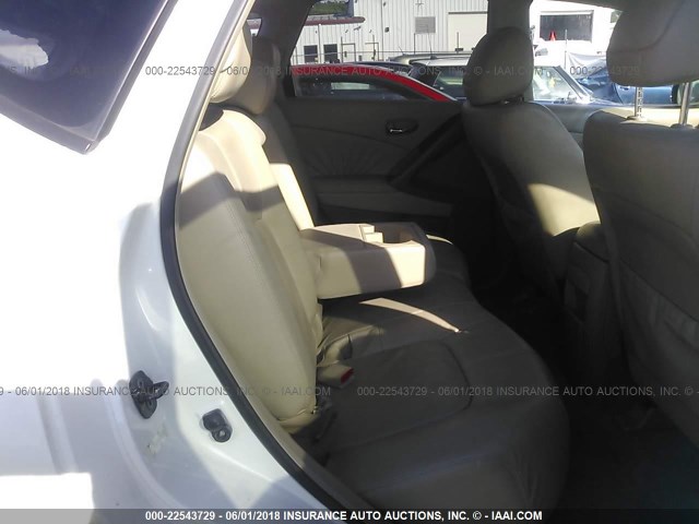 JN8AZ18W59W126099 - 2009 NISSAN MURANO S/SL/LE WHITE photo 8