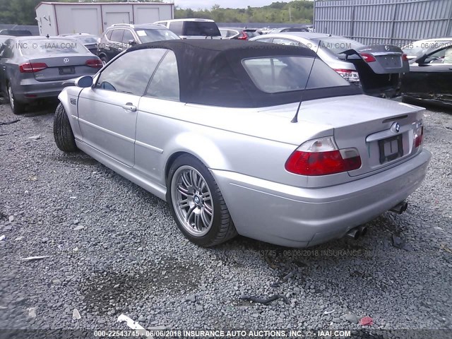 WBSBR93401EX21000 - 2001 BMW M3 CI SILVER photo 3
