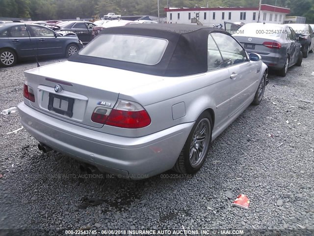 WBSBR93401EX21000 - 2001 BMW M3 CI SILVER photo 4