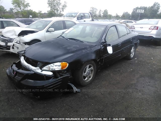 1G2NE52T5XM701250 - 1999 PONTIAC GRAND AM SE BLACK photo 2