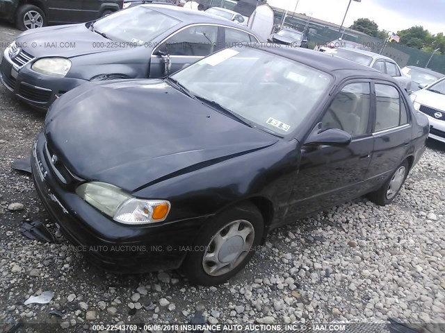 2T1BR12E4YC331890 - 2000 TOYOTA COROLLA VE/CE/LE BLACK photo 2