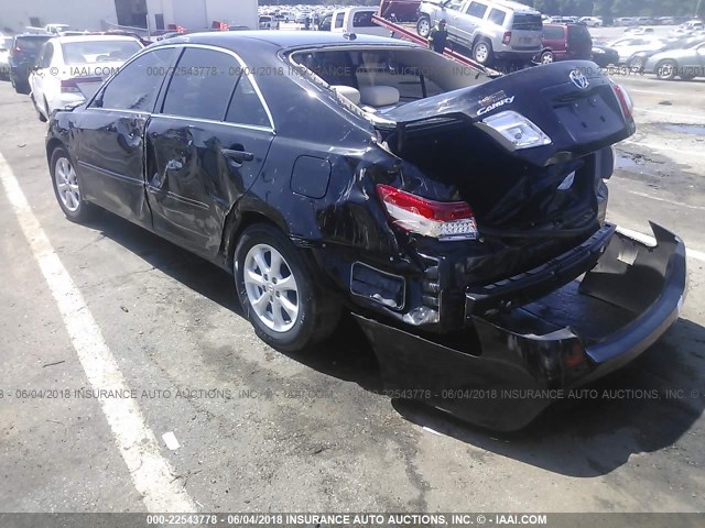 4T1BF3EK4BU157234 - 2011 TOYOTA CAMRY SE/LE/XLE BLACK photo 3