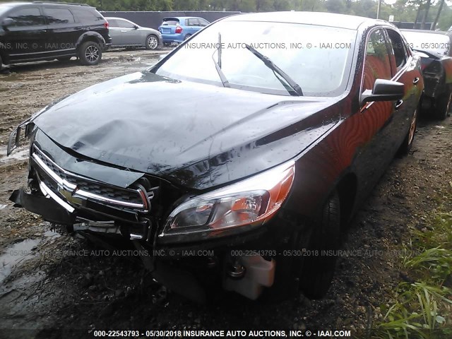 1G11A5SA9DU146165 - 2013 CHEVROLET MALIBU LS BLACK photo 2