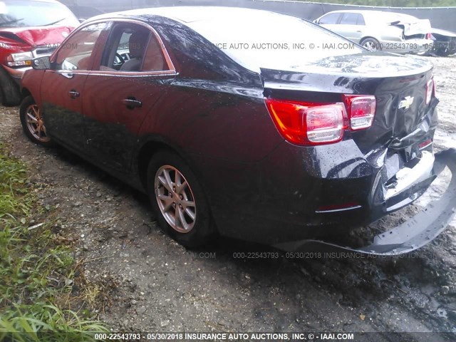 1G11A5SA9DU146165 - 2013 CHEVROLET MALIBU LS BLACK photo 3