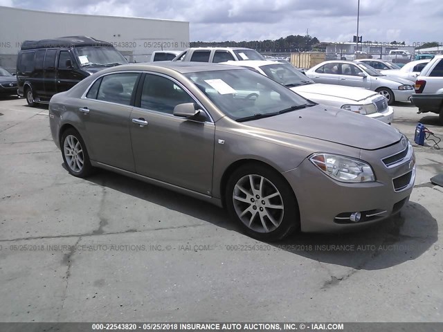 1G1ZK57768F243184 - 2008 CHEVROLET MALIBU LTZ TAN photo 1