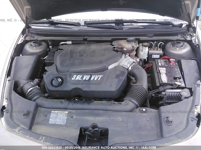 1G1ZK57768F243184 - 2008 CHEVROLET MALIBU LTZ TAN photo 10