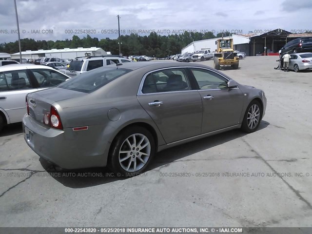 1G1ZK57768F243184 - 2008 CHEVROLET MALIBU LTZ TAN photo 4