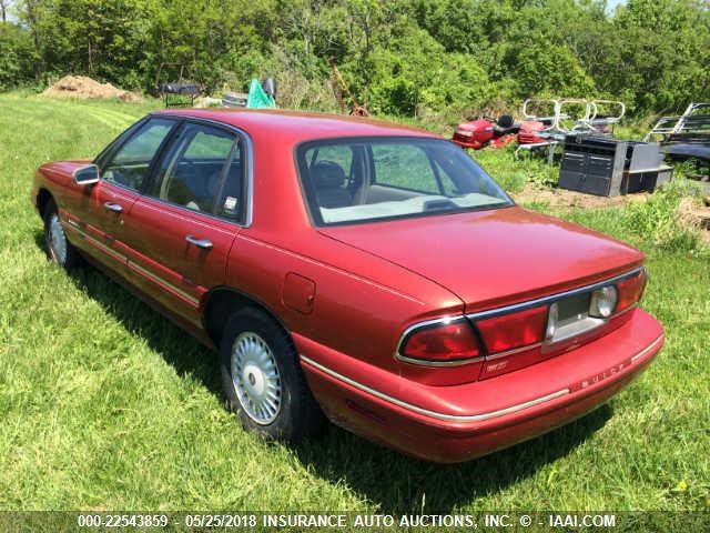 1G4HR52K0WH526137 - 1998 BUICK LESABRE LIMITED RED photo 3