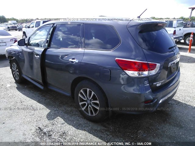 5N1AR2MN6EC709626 - 2014 NISSAN PATHFINDER S/SV/SL/PLATINUM 灰色 照片 3