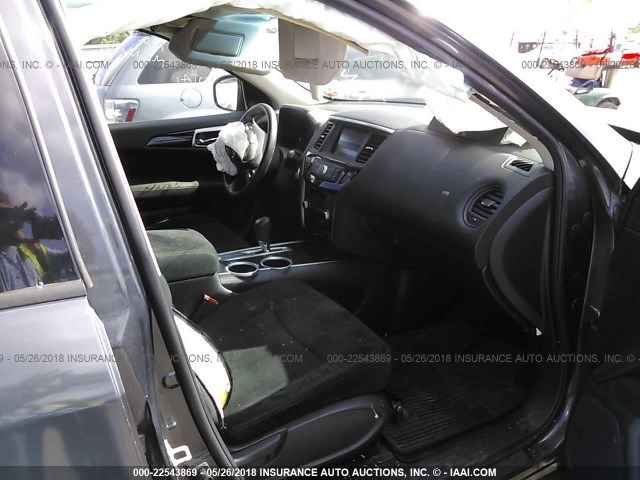 5N1AR2MN6EC709626 - 2014 NISSAN PATHFINDER S/SV/SL/PLATINUM 灰色 照片 5