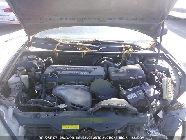 4T1BE32K92U625336 - 2002 TOYOTA CAMRY LE/XLE/SE მწვანე ფოტო 10