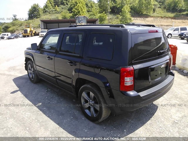 1C4NJPFA9ED694828 - 2014 JEEP PATRIOT LATITUDE BLACK photo 3