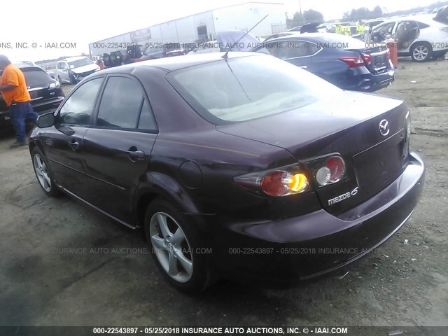 1YVHP80C185M11780 - 2008 MAZDA 6 I BURGUNDY photo 3