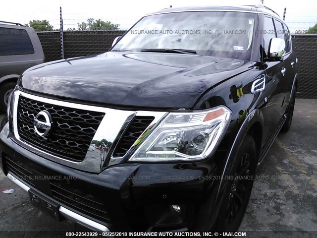 JN8AY2NF0H9304088 - 2017 NISSAN ARMADA PLATINUM BLACK photo 2