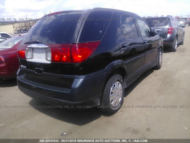 3G5DA03E94S521729 - 2004 BUICK RENDEZVOUS CX/CXL BLACK photo 4