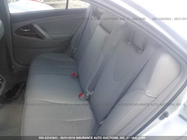 4T1BE46K08U249683 - 2008 TOYOTA CAMRY CE/LE/XLE/SE SILVER photo 8