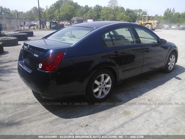 1N4BA41E26C833898 - 2006 NISSAN MAXIMA SE/SL BLUE photo 4