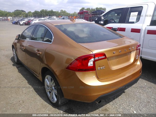 YV1902FH4C2114313 - 2012 VOLVO S60 T6 ORANGE photo 3