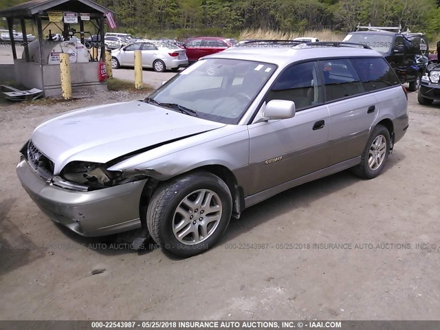 4S3BH675037615584 - 2003 SUBARU LEGACY OUTBACK AWP SILVER photo 2