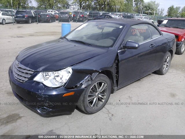 1C3LC55R58N562357 - 2008 CHRYSLER SEBRING TOURING BLUE photo 2