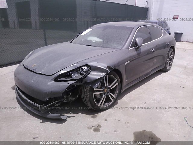 WP0AB2A7XDL060989 - 2013 PORSCHE PANAMERA S/4 GRAY photo 2