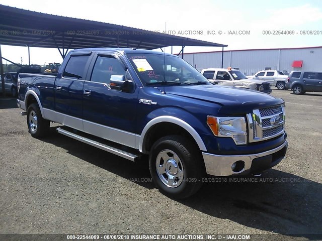 1FTFW1EF7CFA89692 - 2012 FORD F150 SUPERCREW BLUE photo 1