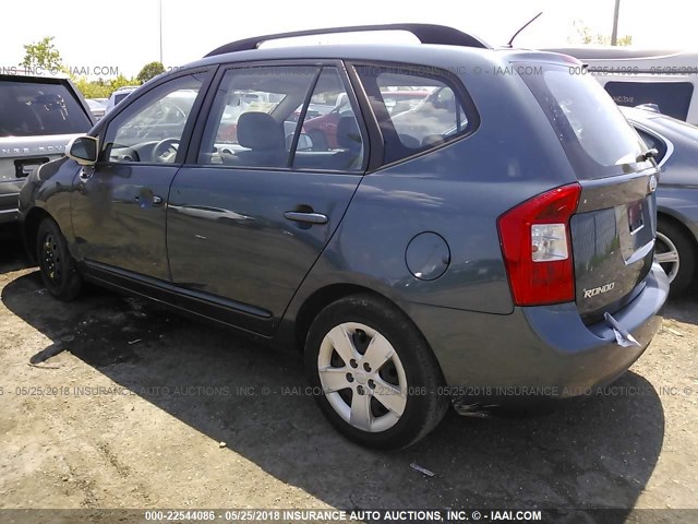 KNAFG528697221870 - 2009 KIA RONDO LX/EX BLUE photo 3