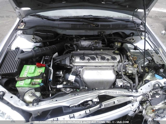 JHMCG66822C007671 - 2002 HONDA ACCORD EX/SE SILVER photo 10