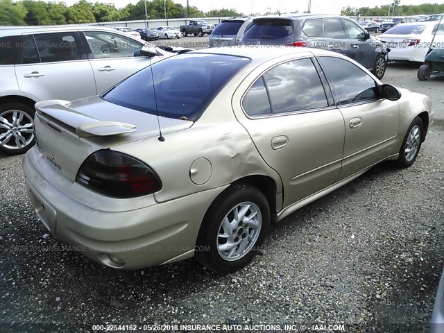 1G2NE52E75M156800 - 2005 PONTIAC GRAND AM SE GOLD photo 4