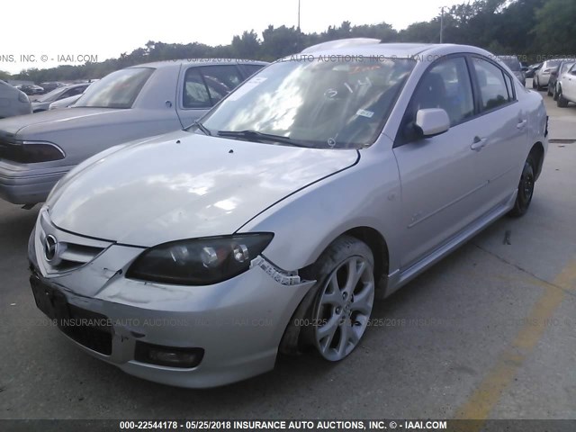 JM1BK323281847426 - 2008 MAZDA 3 S SILVER photo 2