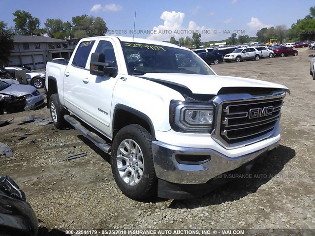 3GTU2MEC4HG296556 - 2017 GMC SIERRA K1500 SLE WHITE photo 1