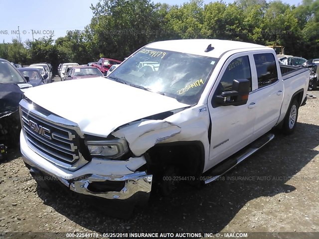 3GTU2MEC4HG296556 - 2017 GMC SIERRA K1500 SLE WHITE photo 2