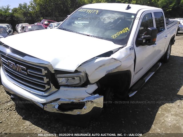 3GTU2MEC4HG296556 - 2017 GMC SIERRA K1500 SLE WHITE photo 6