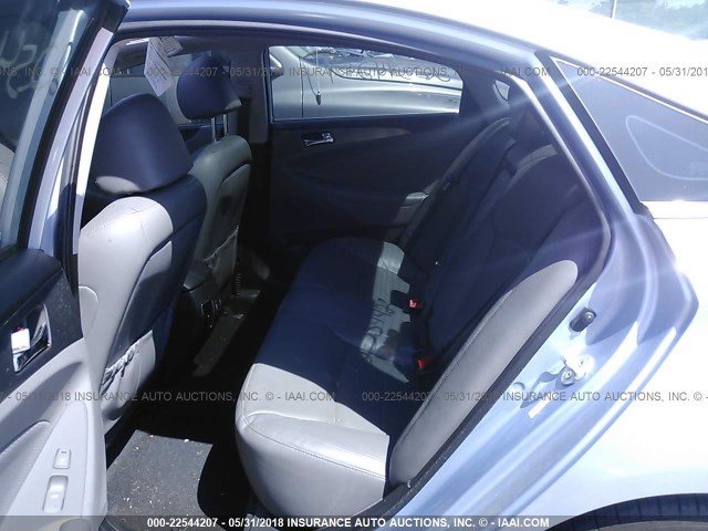 KMHEC4A44CA060797 - 2012 HYUNDAI SONATA HYBRID BLUE photo 8